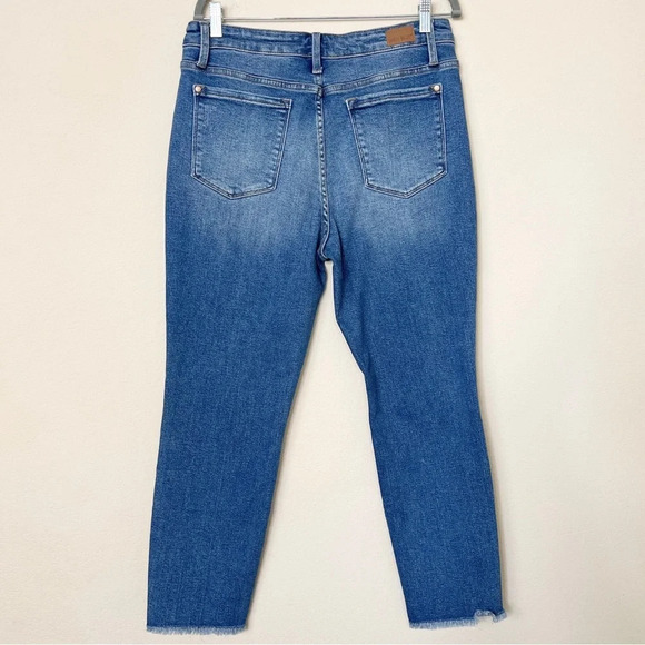 Judy Blue Howdy High Waist Boyfriend Fit Raw‎ Hem Jeans - Picture 10 of 16